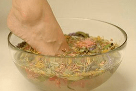 Bäder zur Behandlung von Psoriasis.